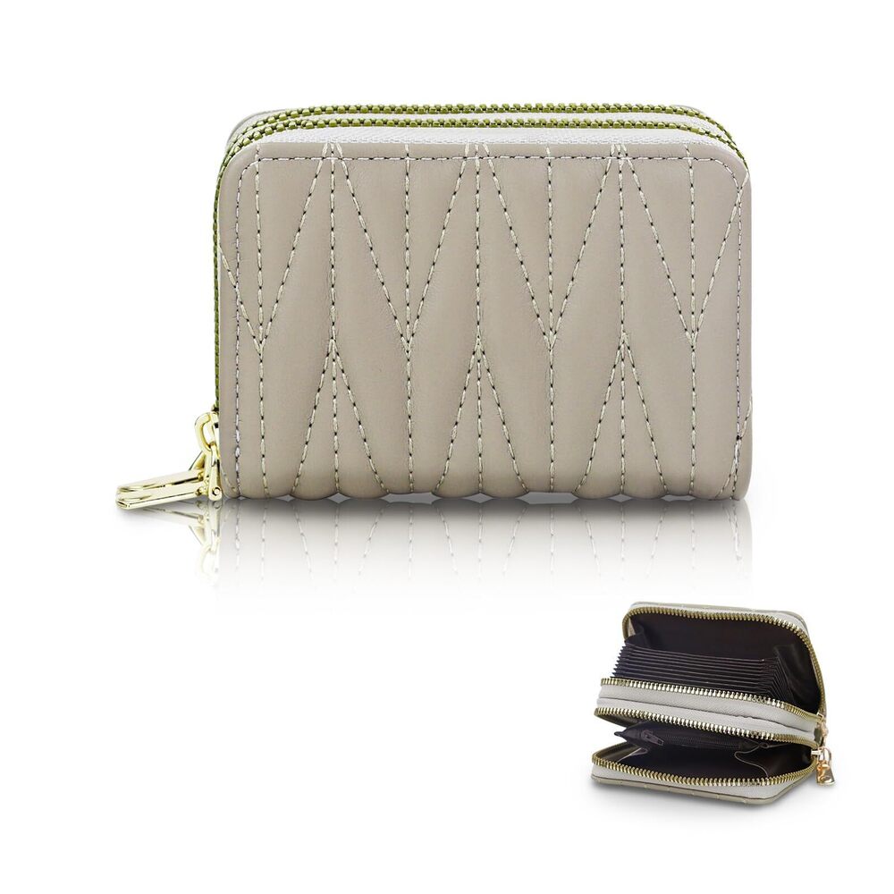 3818 Small Wallets PU Leather Credit Card Holder with 9 Card Slots